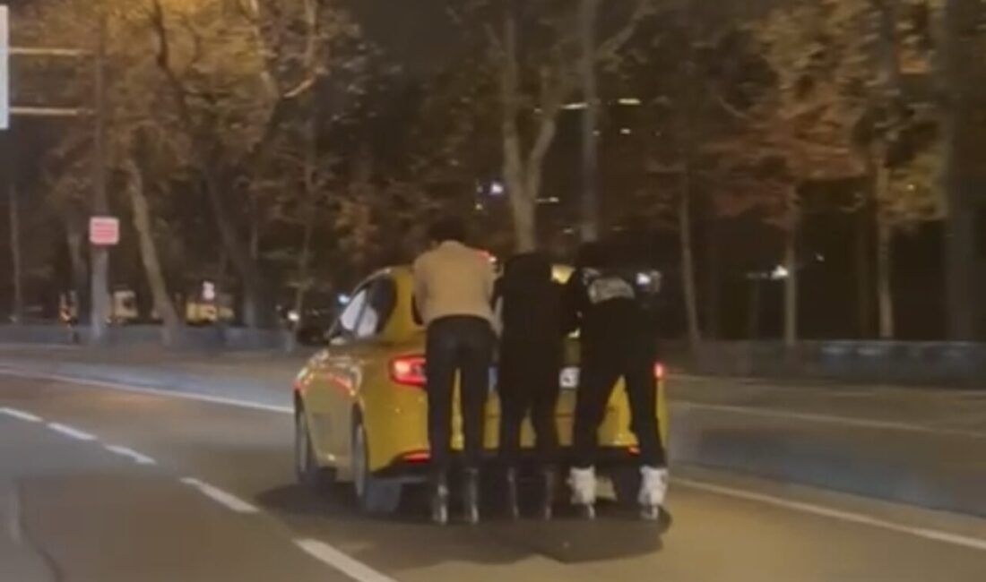 Mert ORDU/İSTANBUL, – MALTEPE’de patenli 3 kişi hareket halindeki bir