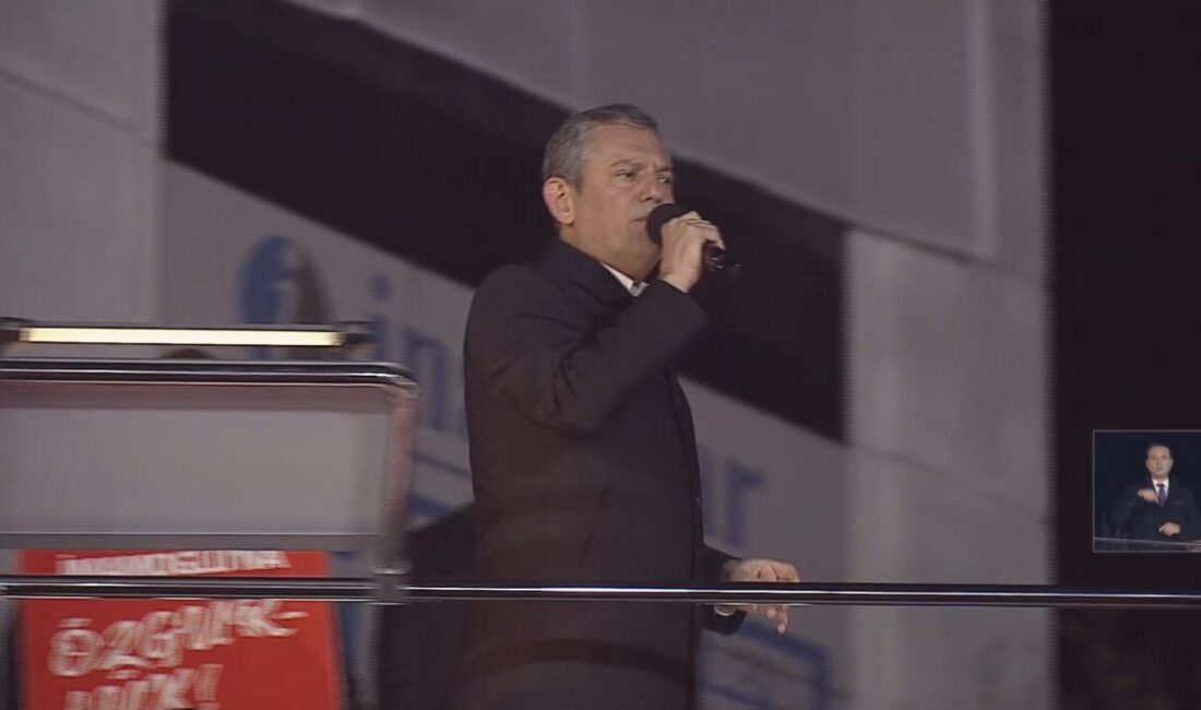 İSTANBUL, – CUMHURİYET Halk Partisi Genel Başkanı Özgür Özel, partisinin