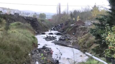 Yılmaz OKUR / İSTANBUL, – SARIYER Uskumruköy’de sağanak yağışın ardından