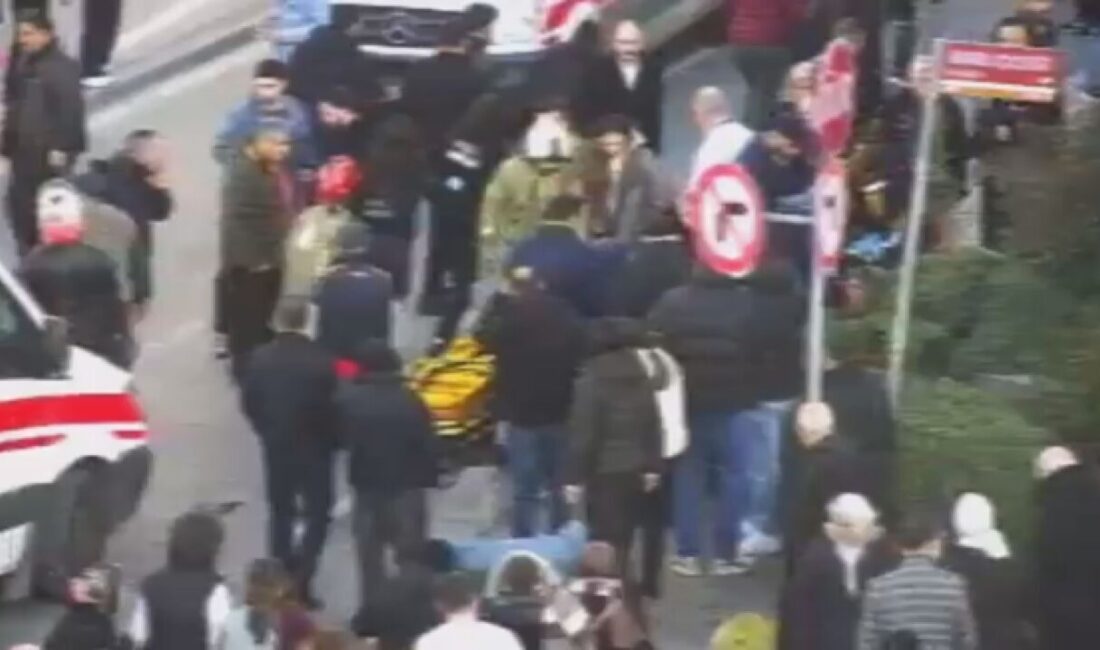 Yılmaz OKUR/İSTANBUL Şişli Halide Edip Adıvar Mahallesi’nde bir otomobil yaya