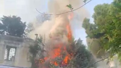 Baran AKKAYA-Utku Can SÖNMEZ/İSTANBUL, -FATİH’te Sultanahmet Camii’nin yanındaki restoranın bacasında