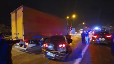 Mert ORDU/İSTANBUL – SULTANBEYLİ TEM Otoyolu’nda seyir halindeki cipe çarptıktan