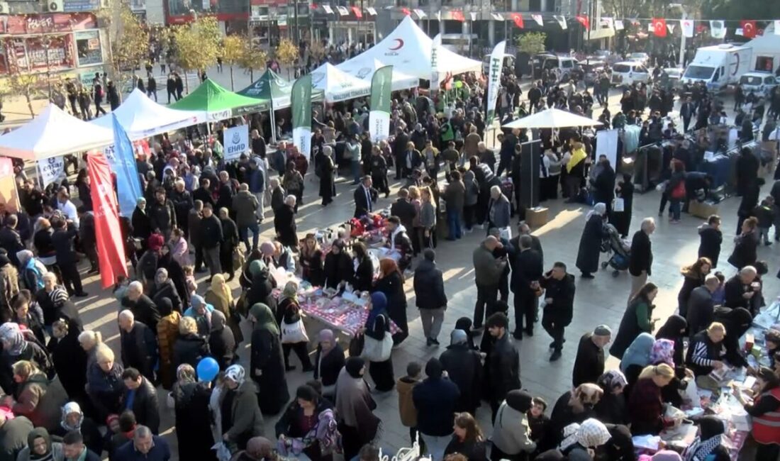 Murat SOLAK / İSTANBUL, – MALTEPE’de Gazze’ye yardım amacıyla ‘Hayır