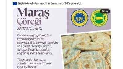 ANKARA, – TARIM ve Orman Bakanı İbrahim Yumaklı, Maraş çöreğinin