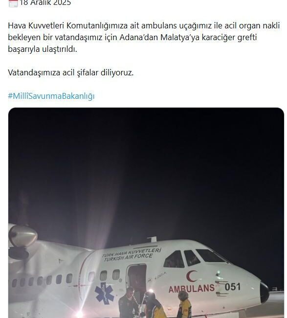 Ruken KADIOĞLU/ANKARA, – MİLLİ Savunma Bakanlığı (MSB), acil organ nakli