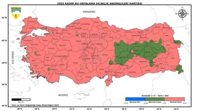 Gizem CENGİL/ANKARA, – METEOROLOJİ Genel Müdürlüğü’nün sıcaklık analizi raporuna göre;