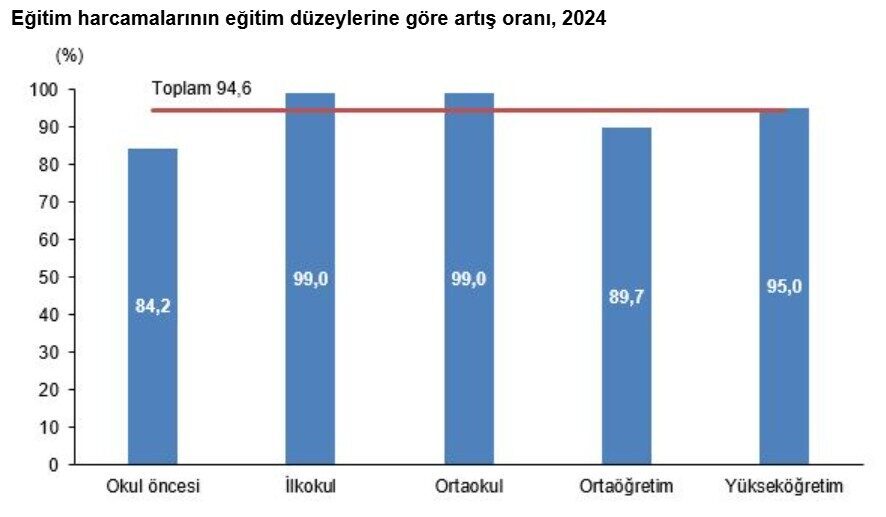 Ayşenur DEMİRTAŞ GÜL/ANKARA, – TÜRKİYE İstatistik Kurumu (TÜİK), 2024’te eğitim