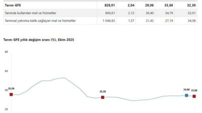 ANKARA, – TÜRKİYE İstatistik Kurumu (TÜİK), tarımsal girdi fiyatlarının ekim