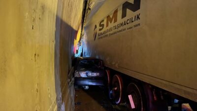 Ardacan UZUN/İZMİT (Kocaeli), – TEM Otoyolu’nun Kocaeli geçişinde tünelde otomobil