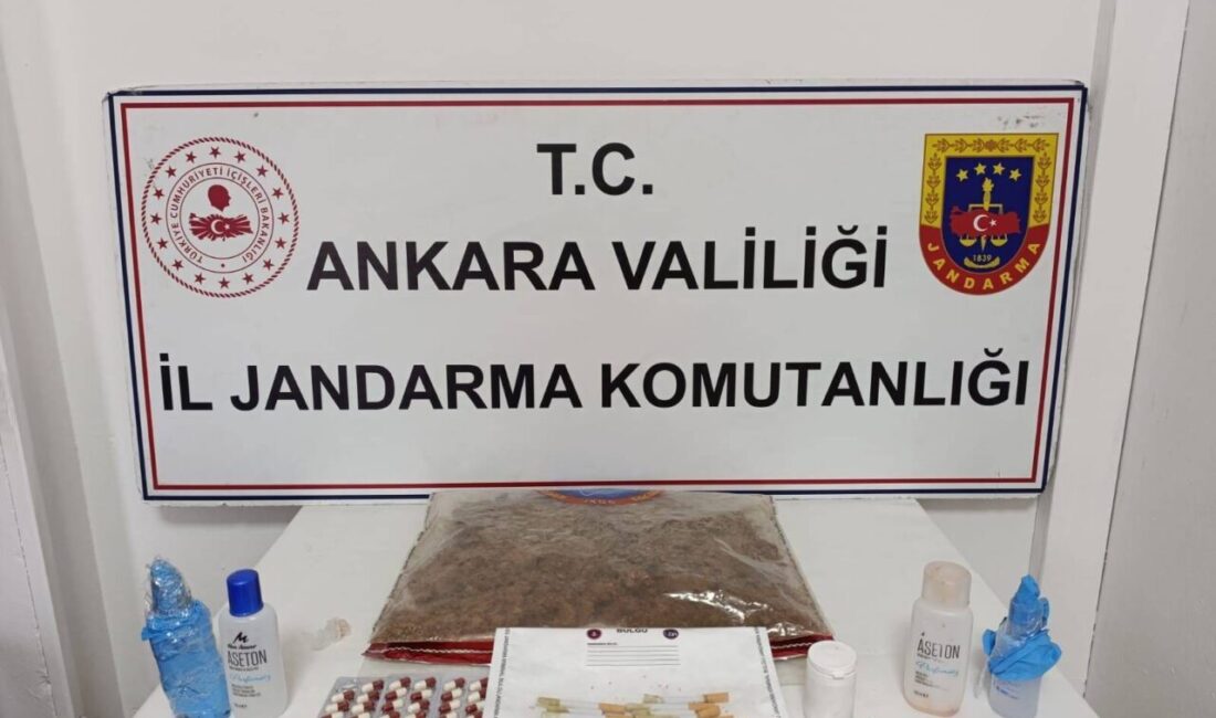 ANKARA, – ANKARA’da jandarma ekiplerinin belirlenen adreste yaptığı aramada 1