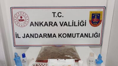 ANKARA, – ANKARA’da jandarma ekiplerinin belirlenen adreste yaptığı aramada 1