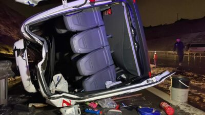 Mehmet Kaan KURT/İSTANBUL, – KUZEY Marmara Otoyolu’nda servis minibüsünün devrilmesi