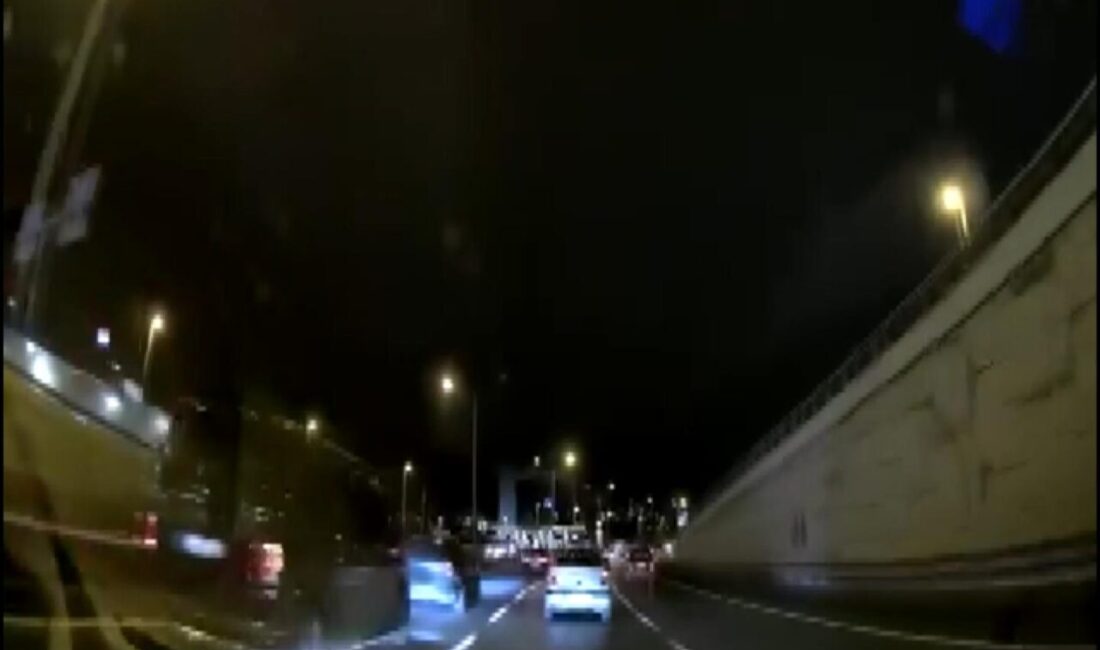 İsa ALMAÇAYIR-Hiba HAKBİLİR/İSTANBUL, – ÜMRANİYE, Şile Otoyolu’nda makas atarak ilerleyen