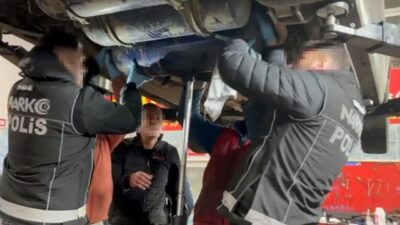 Mehmet YİRUN/ TEKİRDAĞ, – TEKİRDAĞ’da polisin Bulgaristan plakalı otomobilde yaptığı