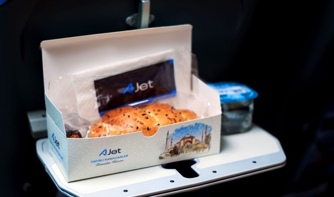 İbrahim YILDIZ/İSTANBUL, – AJet, ramazan ayı boyunca iftar ve sahur