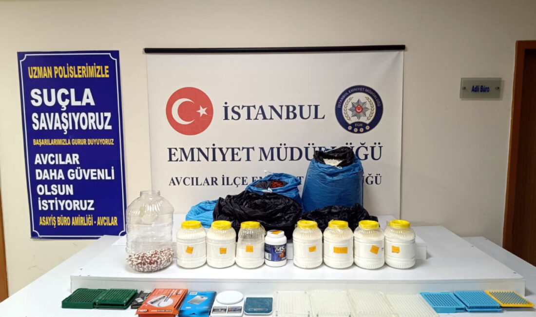 İhsan DÖRTKARDEŞ/İSTANBUL, – AVCILAR’da düzenlenen operasyonda 25 kilo uyuşturucu madde