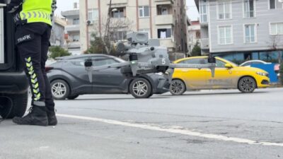 İhsan DÖRTKARDEŞ / İSTANBUL, – Avcılar’da drone destekli trafik denetimi