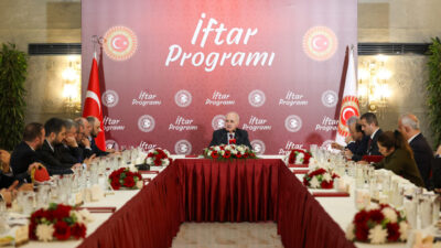 İSTANBUL Türkiye Büyük Millet Meclisi (TBMM) Başkanı Numan Kurtulmuş, medya