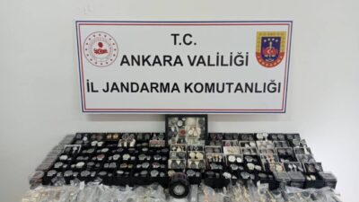 ANKARA, – ANKARA’da jandarma ekiplerinin düzenlendiği operasyonda piyasaya kaçak saat