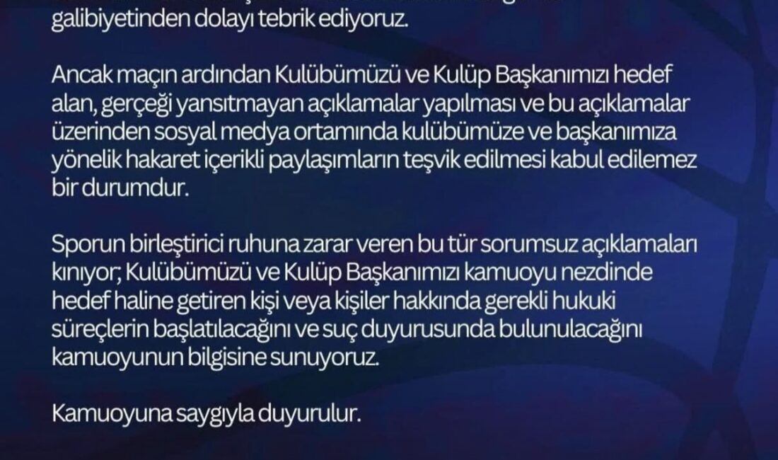 İSTANBUL, – TÜRKİYE Basketbol Süper Ligi’nde oynanan ONVO Büyükçekmece –