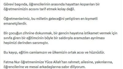 İSTANBUL, – Milli Eğitim Bakanı Yusuf Tekin, Çekmeköy’de lise öğrencisi