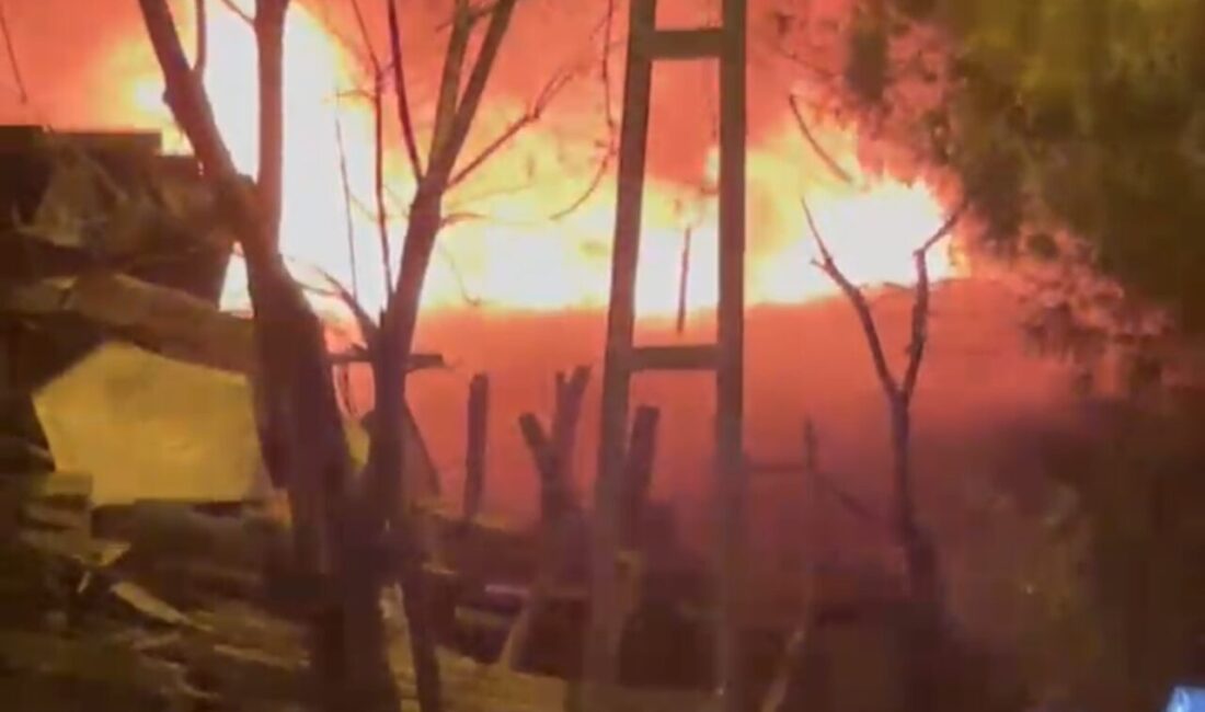 Mert ORDU/İSTANBUL, – TUZLA’da bir gecekondudan yükselen alevler kısa sürede