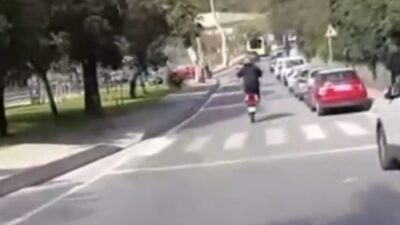 Mert ORDU/İSTANBUL, – BEYKOZ’da trafikte motosikletiyle tehlikeli hareketler yaptığı belirlenen