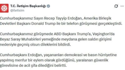 ANKARA, – CUMHURBAŞKANI Recep Tayyip Erdoğan, ABD Başkanı Donald Trump