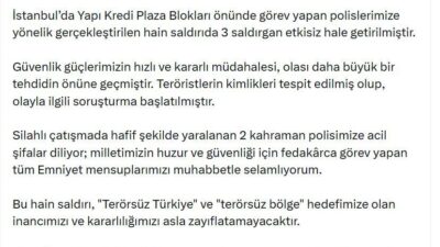 ANKARA, – İLETİŞİM Başkanı Burhanettin Duran, İstanbul’daki çatışmaya ilişkin, “Bu