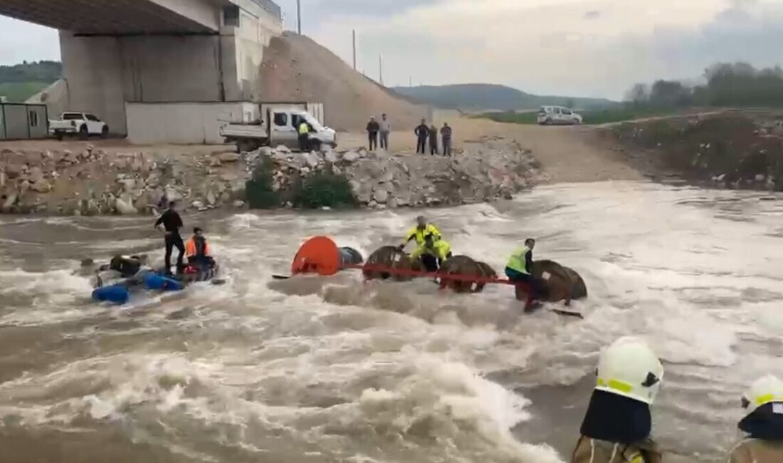 Yavuz YILMAZ/ YENİŞEHİR(Bursa), – BURSA’nın Yenişehir ilçesindeki Kocasu Deresi’nden geçmeye