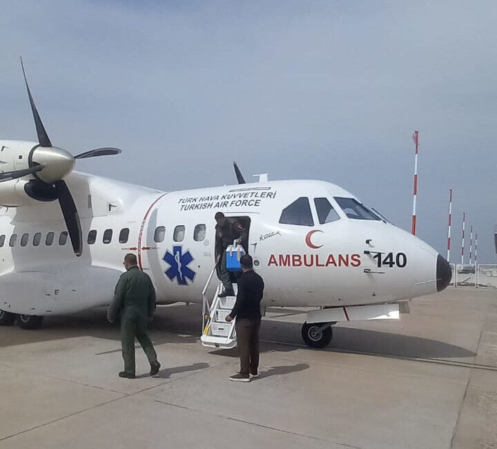 ANKARA, – MİLLİ Savunma Bakanlığı (MSB), Hava Kuvvetlerine ait ambulans