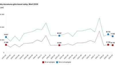 ANKARA, – TÜRKİYE İstatistik Kurumu (TÜİK), mart ayında bir önceki