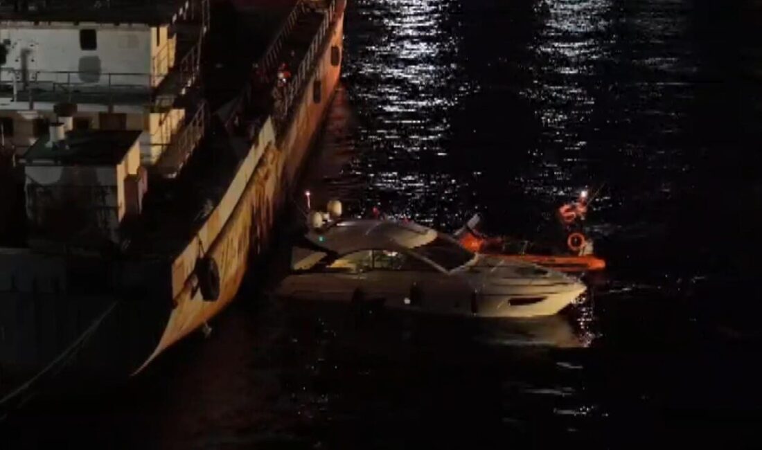 Mert ORDU/İSTANBUL, – ÜSKÜDAR, Haydarpaşa Limanı’nda tekne, gemiye çarptı. Kaza