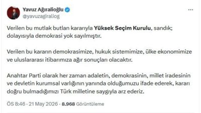 Mikail KARAMAN/ ANKARA, – ANAHTAR Parti Genel Başkanı Yavuz Ağıralioğlu,