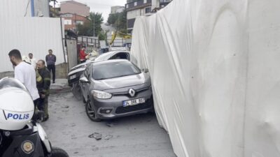 Özgür EREN / İSTANBUL, – Başakşehir’de lastiği patlaması sonucu şoförünün