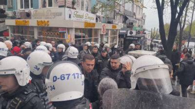 Tuğçe Sezer ODABAŞI-Hadican EROL/ İSTANBUL Beşiktaş Barbaros Bulvarı’nda 1 Mayıs