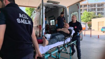 Yavuz YILMAZ/BURSA, – BURSA’da kurban kesimi sırasında vücudunun çeşitli yerlerinden