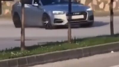 Yiğithan HÜYÜK/ BURSA, – BURSA’da sürücünün otomobiliyle drift attığı anlar,