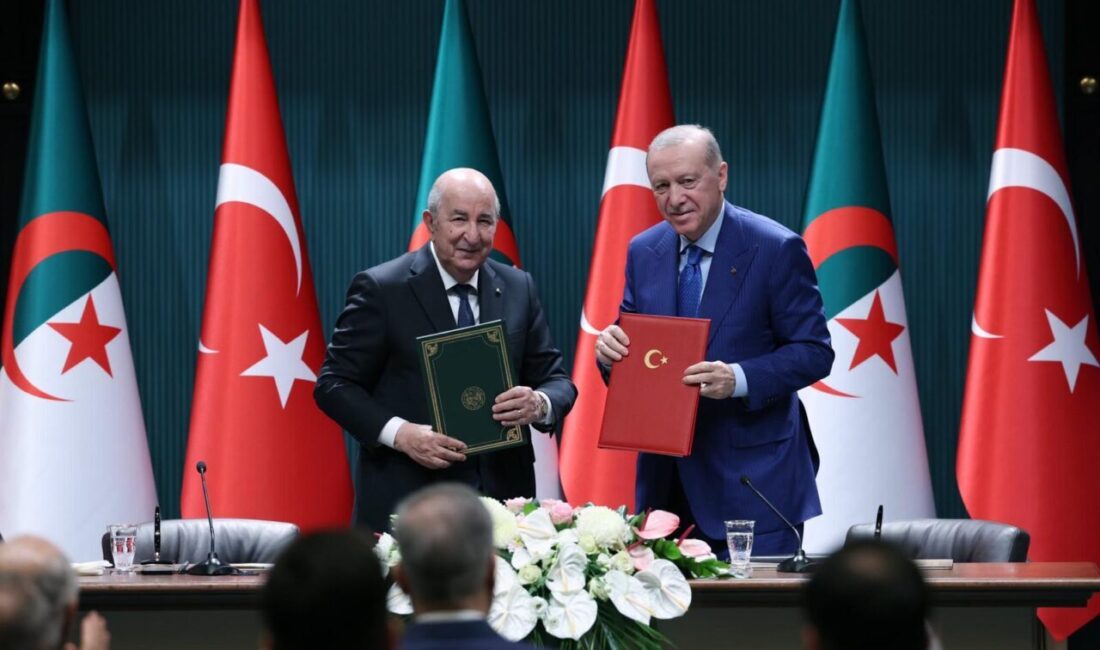 ORTAK BASIN TOPLANTISI DÜZENLENDİ Cumhurbaşkanı Erdoğan ile Cezayir Cumhurbaşkanı Tebbun,