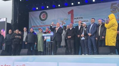 Yiğithan HÜYÜK- Hüseyin SEZGİN/BURSA, – HAK-İŞ Genel Başkanı Mahmut Arslan,