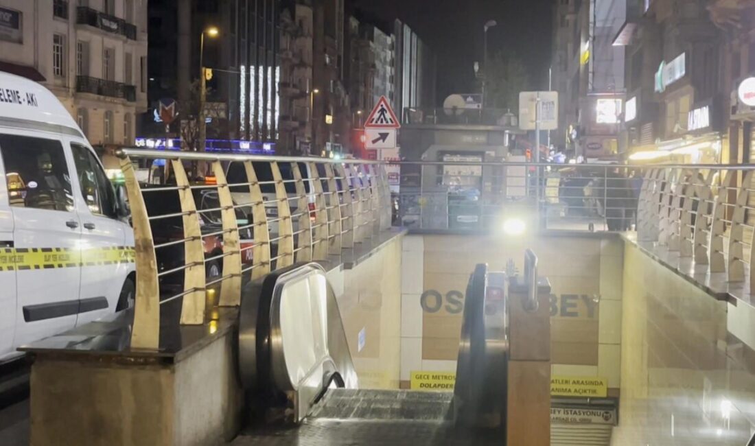 Mehmet Kaan KURT-Fırat ALKIZ/İSTANBUL, – Yenikapı-Hacıosman Metro hattının Osmanbey İstasyonu’nda