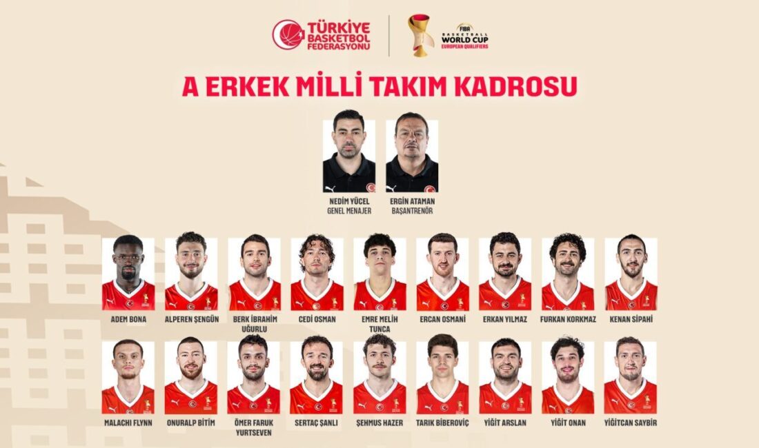 İSTANBUL, – A Erkek Milli Basketbol Takımı’nın, FIBA 2027 Basketbol