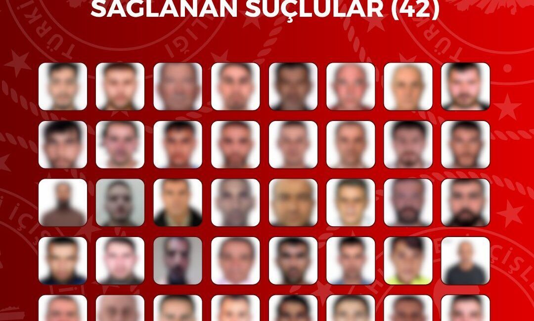 ANKARA, – İÇİŞLERİ Bakanlığı, yurt dışında kırmızı bültenle aranan 42