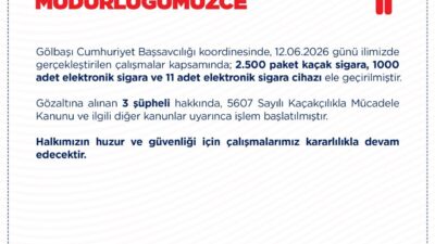 ANKARA, – ANKARA’nın Gölbaşı ilçesinde düzenlenen kaçakçılık operasyonunda 2 bin