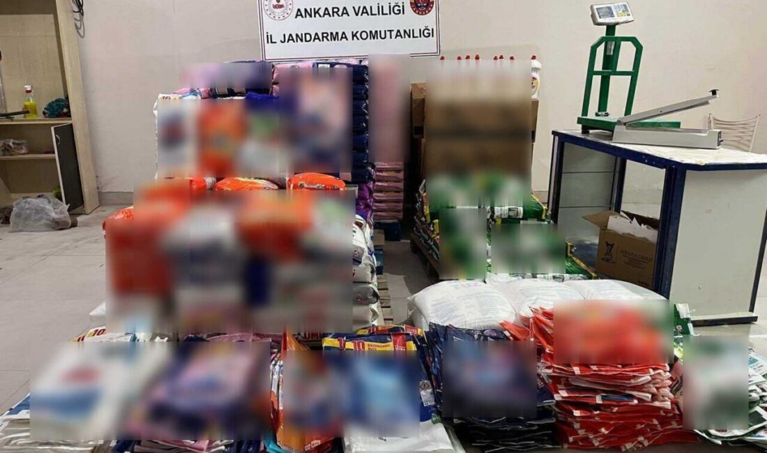 ANKARA, – ANKARA’da polisin bir depoya düzenlediği baskında, birçok tanınmış
