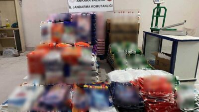 ANKARA, – ANKARA’da polisin bir depoya düzenlediği baskında, birçok tanınmış