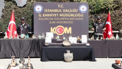 Gülseren KARAPINAR-Mehmet ALA/İSTANBUL, -BEYKOZ’da tarihi eser kaçakçılarına yönelik düzenlenen operasyonda,