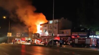 Mehmet İNAN/BURSA, – BURSA’da iki katlı bir binada çıkan ve