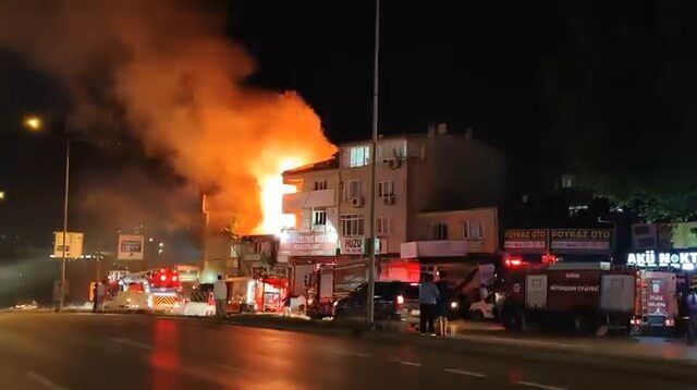 Mehmet İNAN/BURSA, – BURSA’da iki katlı bir binada çıkan ve