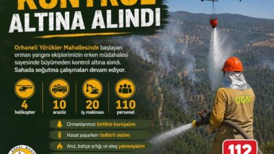 KONTROL ALTINA ALINDI Bursa’nın Orhaneli ilçesi Yörükler Mahallesi’nde saat 12.30